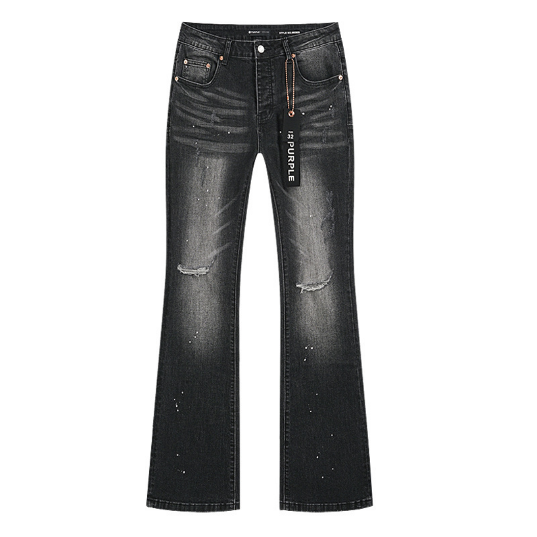 Purple Flared Jeans