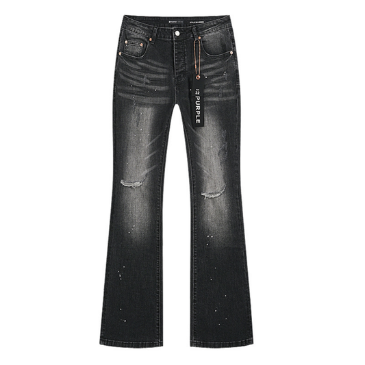 Purple Flared Jeans