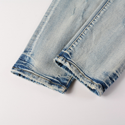 Purple Gradient Light Blue Jeans