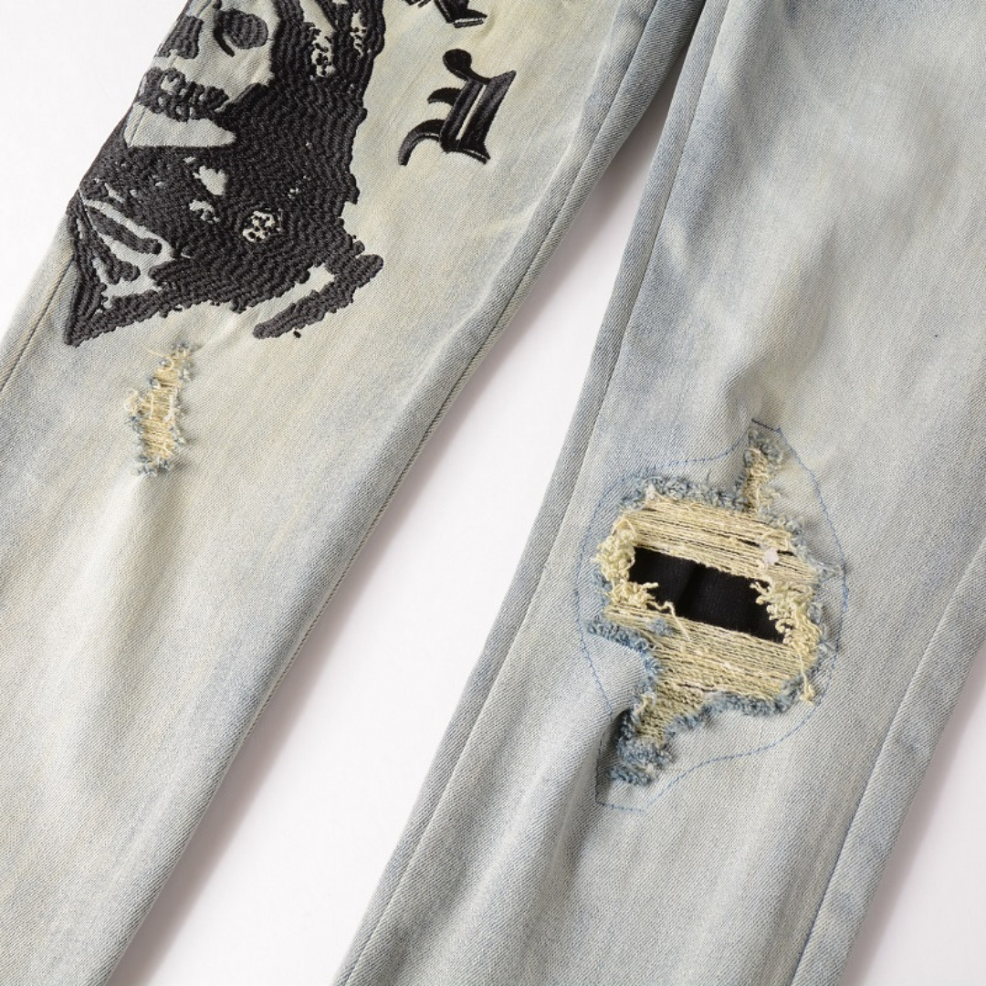 Amr Logo Black Jeans