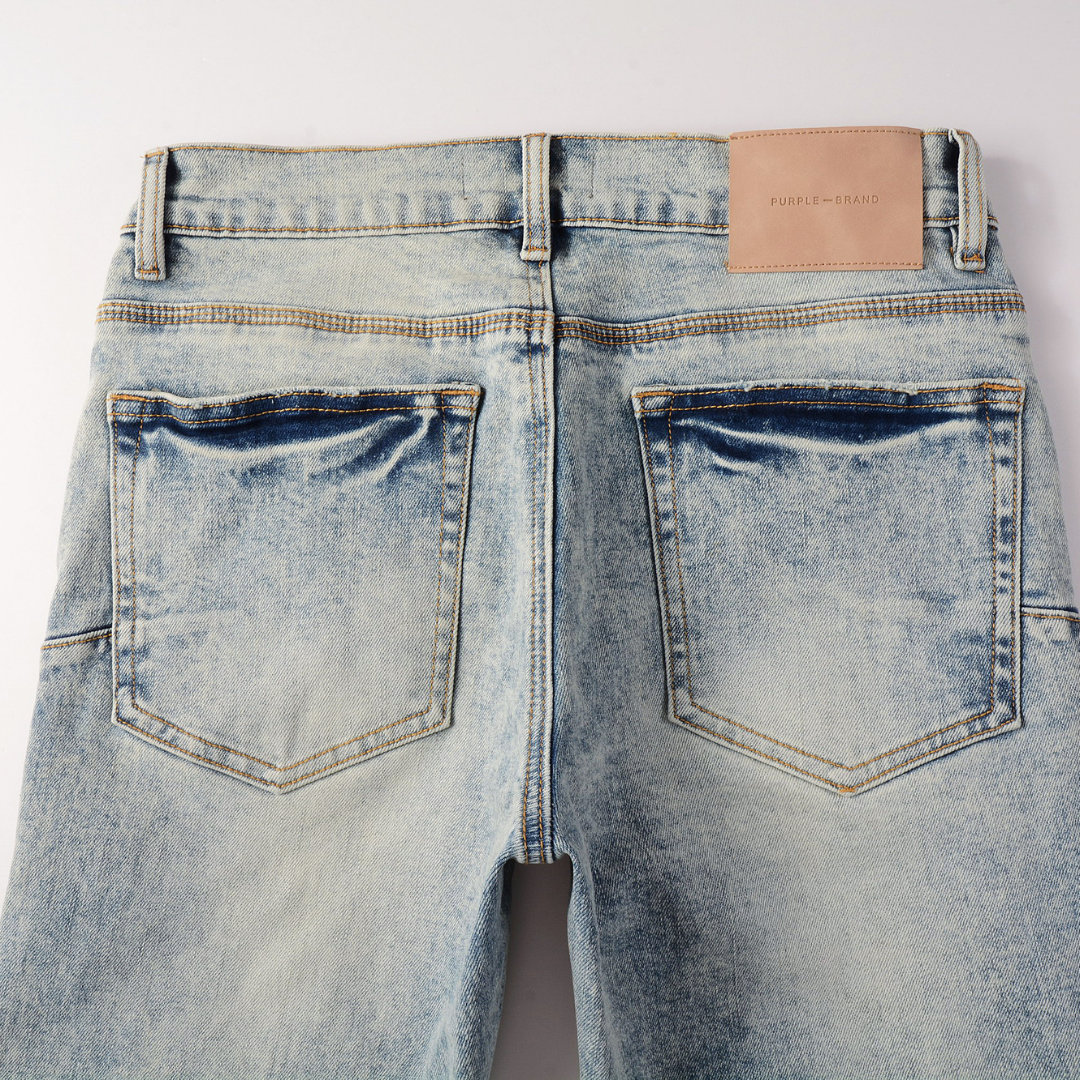 Purple Light Blue Patch Jeans