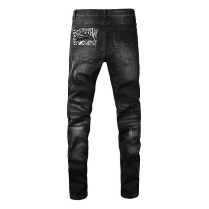 Amr Bandana Logo Jeans