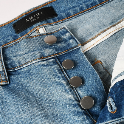 Amr Staggered Gradient Blue Jeans
