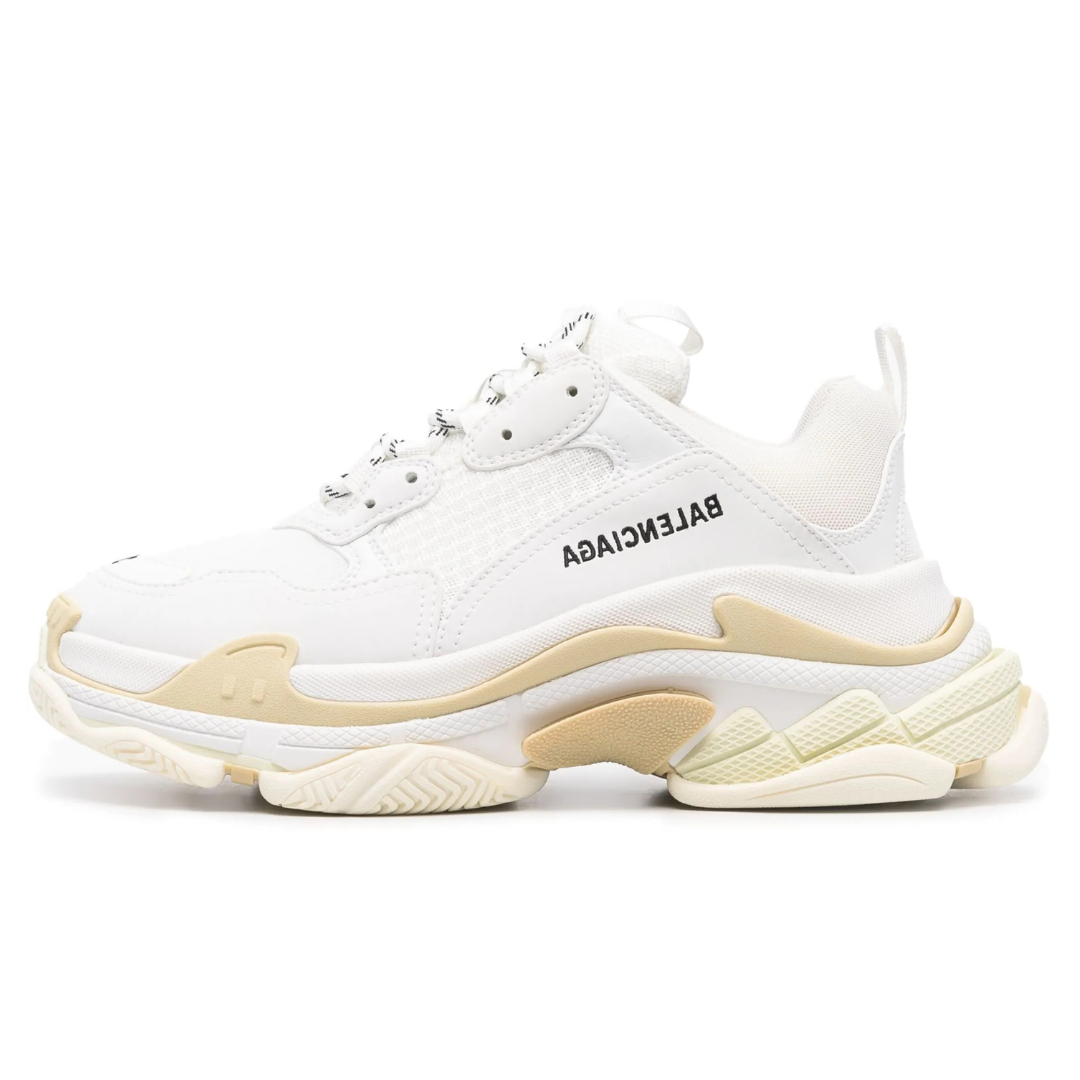 Triple S White Beige