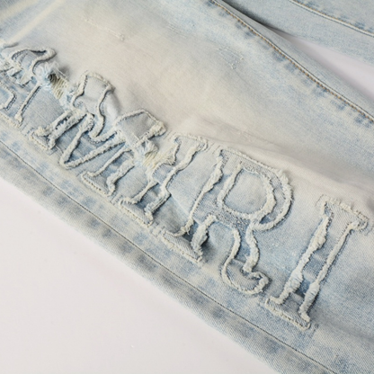 Amr Logo Blue Jeans