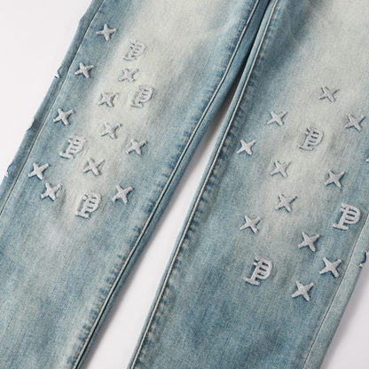 Purple Gradient Blue Jeans