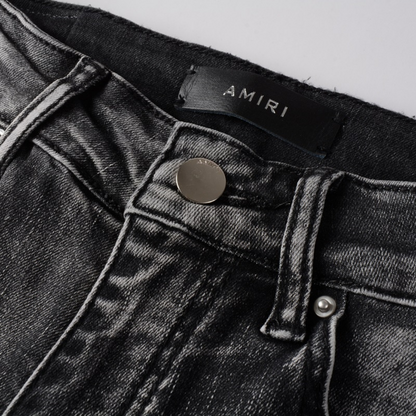 Amr Distressed Paint Jeans