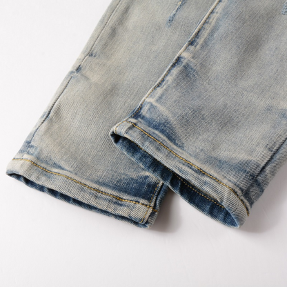 Amr Patch Distressed Jeans