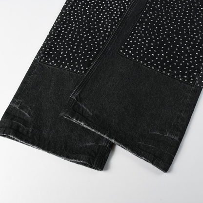 Purple Black Diamonds Jeans