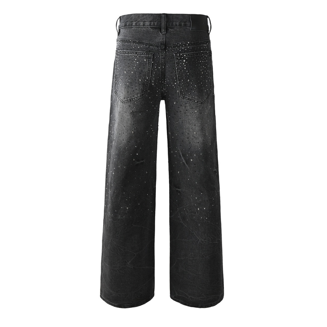 Purple Black Diamonds Jeans
