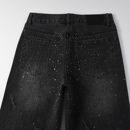 Purple Black Diamonds Jeans