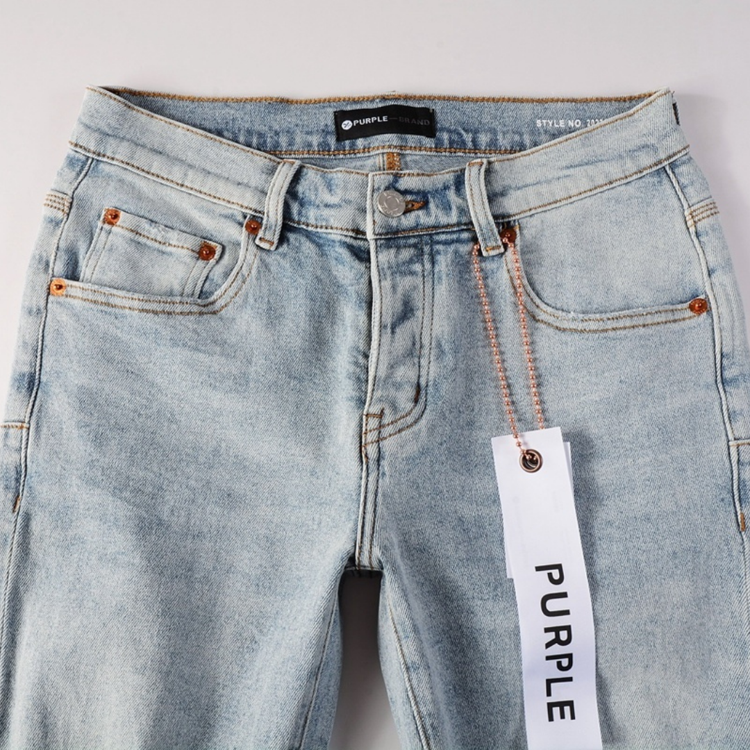 Purple Triple Ripped Jeans