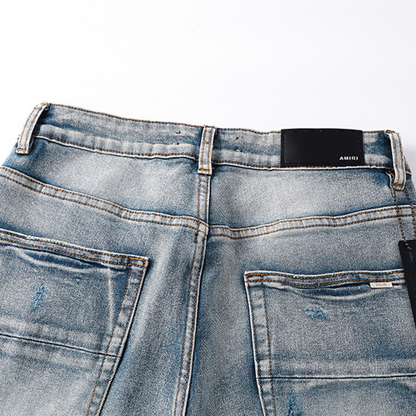 Amr Logo Staggered Jeans