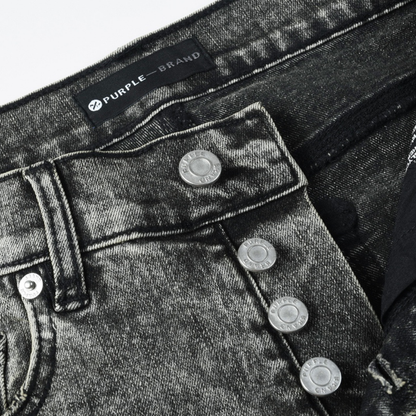 Purple Diamonds Grey Jeans