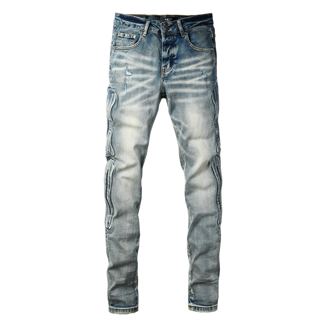 Amr Gradient Bones Jeans