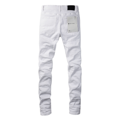 Purple White Jeans