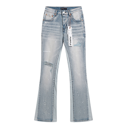 Purple Flared Jeans