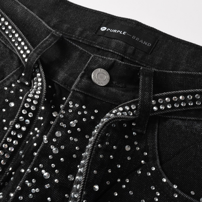Purple Black Diamonds Jeans
