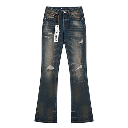 Purple Flared Jeans