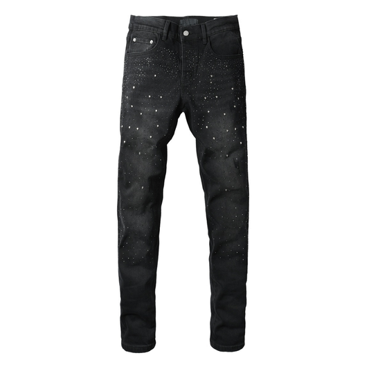 Purple Black Diamonds Jeans
