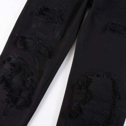 Amr Ripped Black Jeans