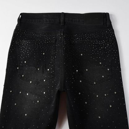 Purple Black Diamonds Jeans