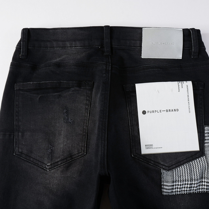 Purple Gradient Black Jeans