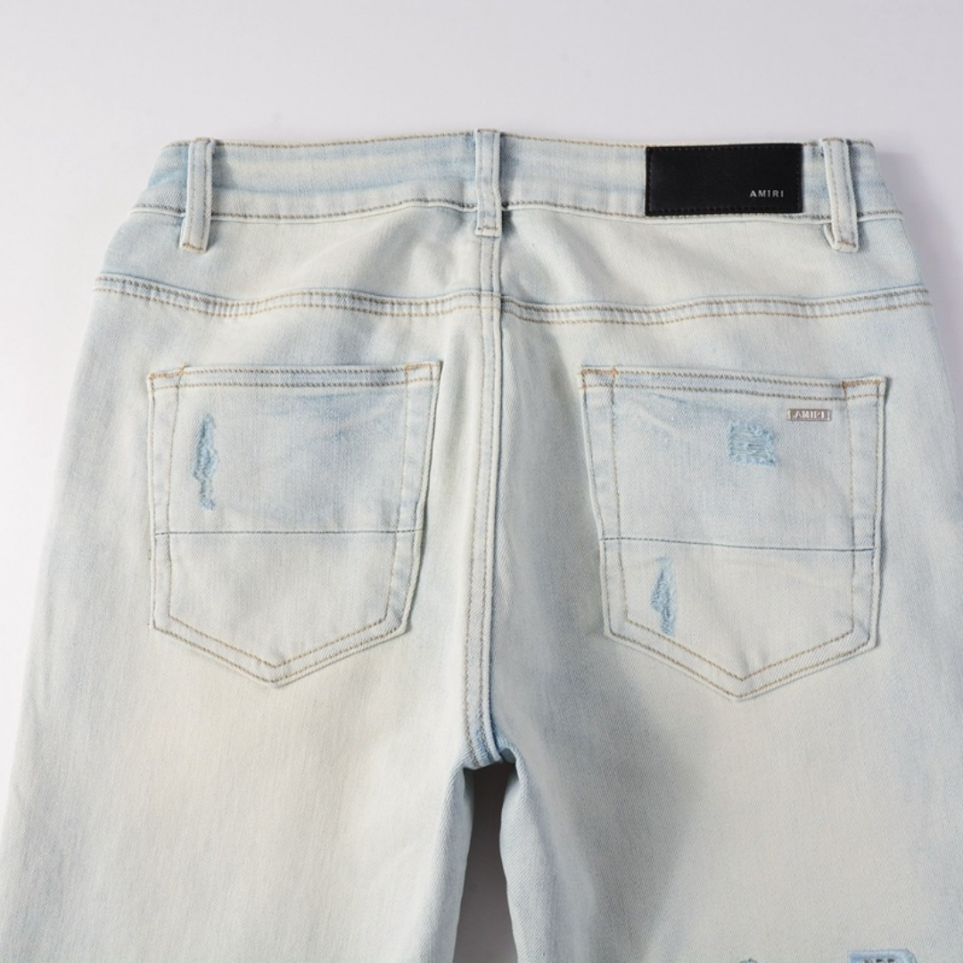 Amr Diamonds Light Blue Jeans