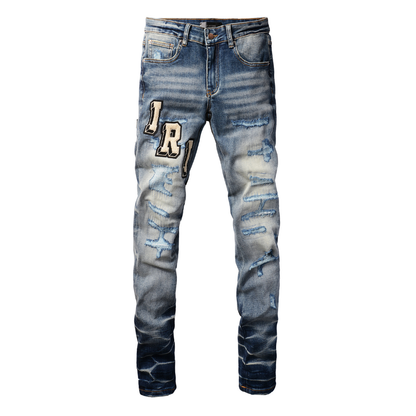 Amr Logo Blue Jeans