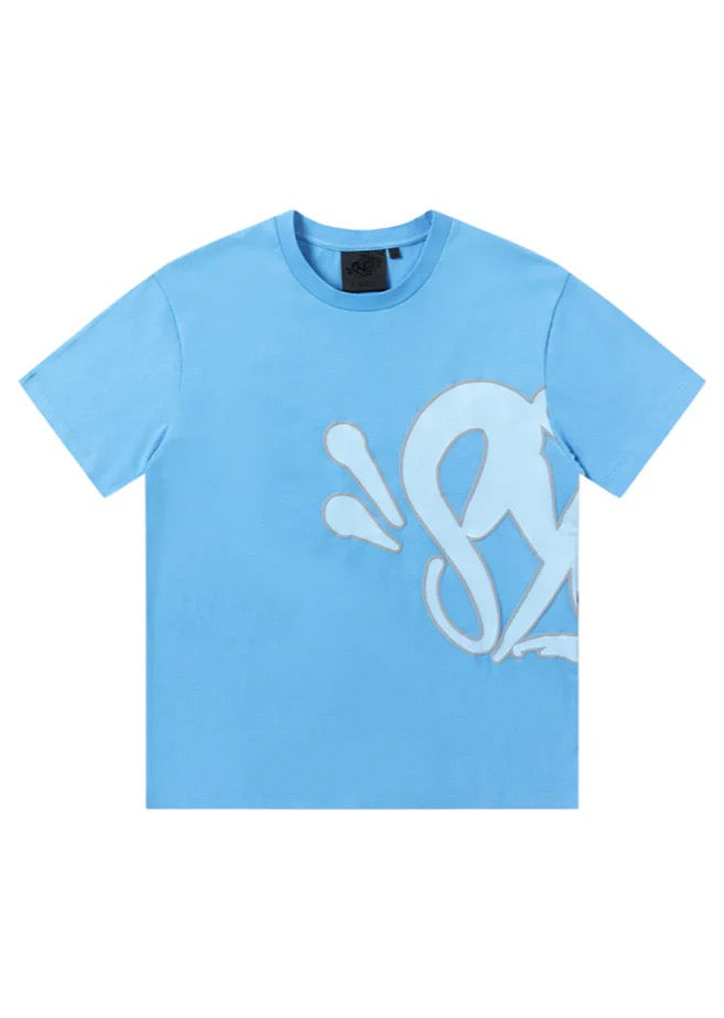 "Graffiti" Short Set Babyblue