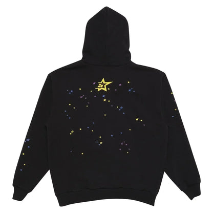"Sp5der-Hoodie" Black and Pink