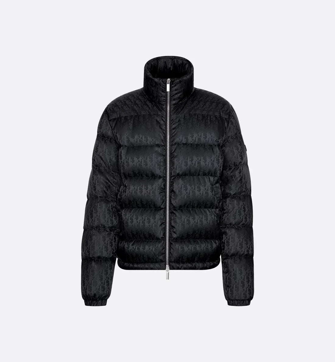 "D" Oblique Puffer Schwarz