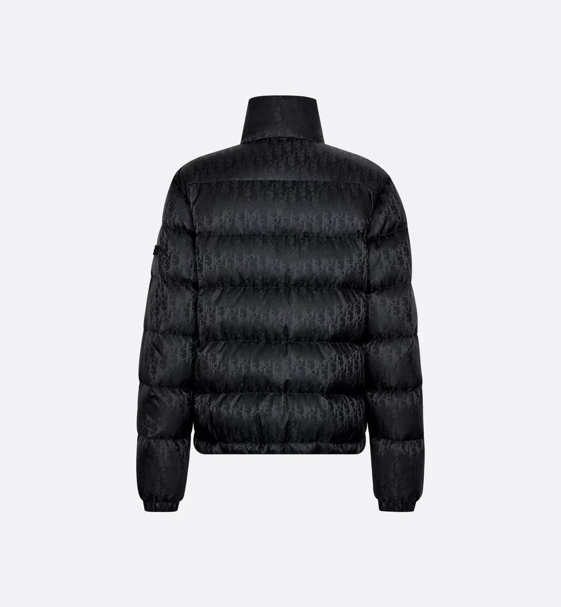 "D" Oblique Puffer Schwarz