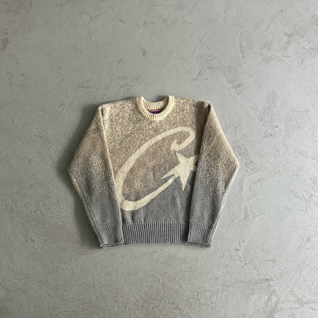 "CRTZ" Mohair Beige/Grau