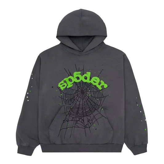 "Sp5der-Hoodie" Grey
