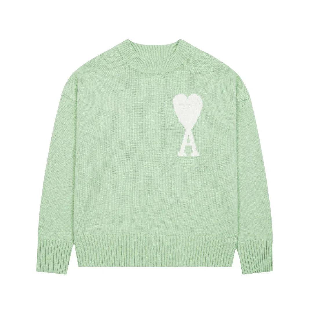 "Heart" Sweater Mint (UNISEX)