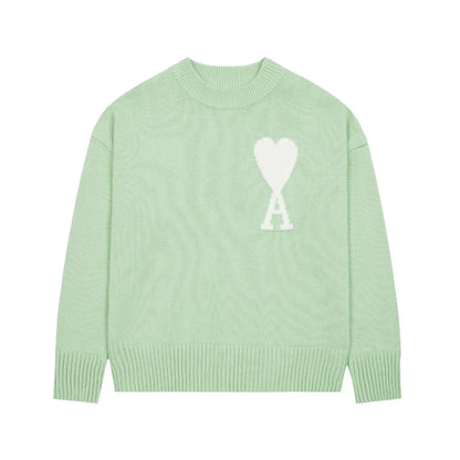 "Heart" Sweater Mint (UNISEX)
